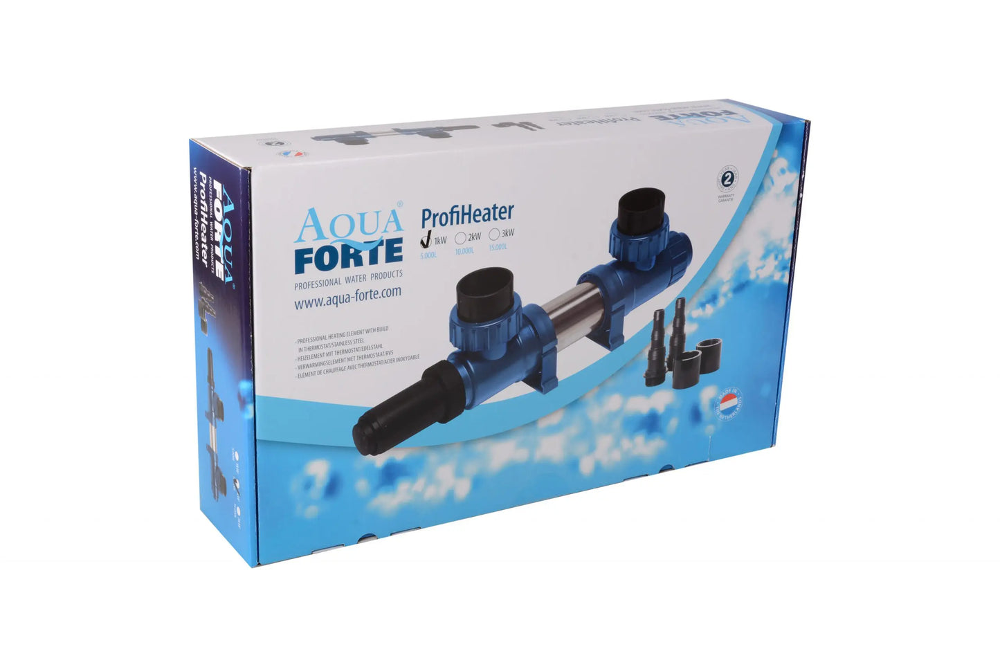 AQUAFORTE PROFI HEATERS 1KW WITH STAT (STAINLESS)