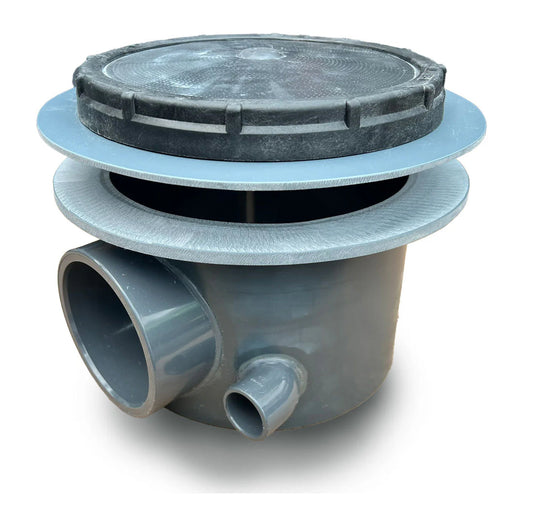 The PROLINE AQUA 4" Aerated Bottom Drain Including Direct Air Feed For Koi Ponds