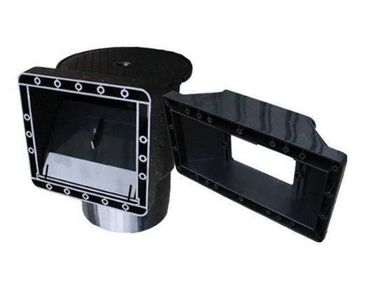 Standard Wide-mouth Black In-wall skimmer